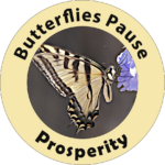 Butterflies Pause Prosperity Logo